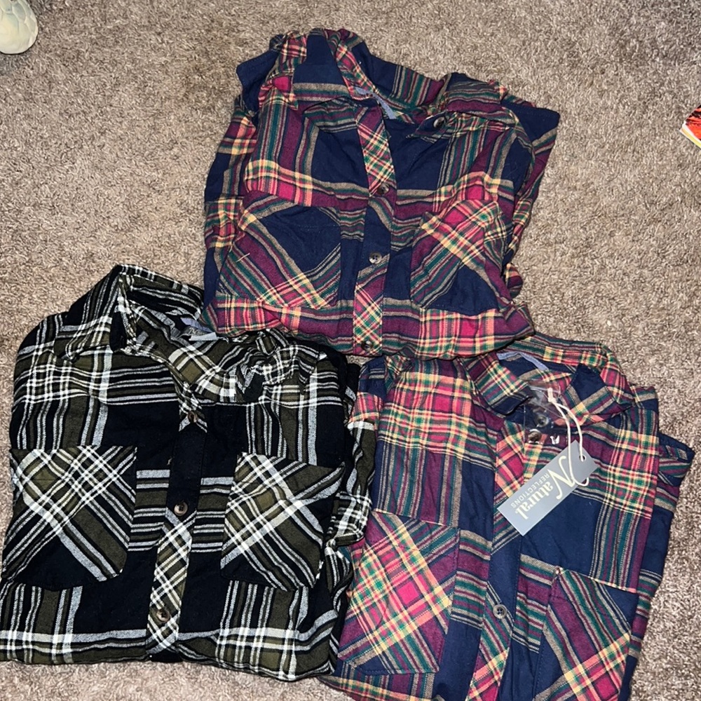 Flannel NWT, pack of 3